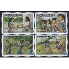 MARSHALL Is. SERIE COMPLETA DE ESTAMPILLAS NUEVAS MINT BOY SCOUTS